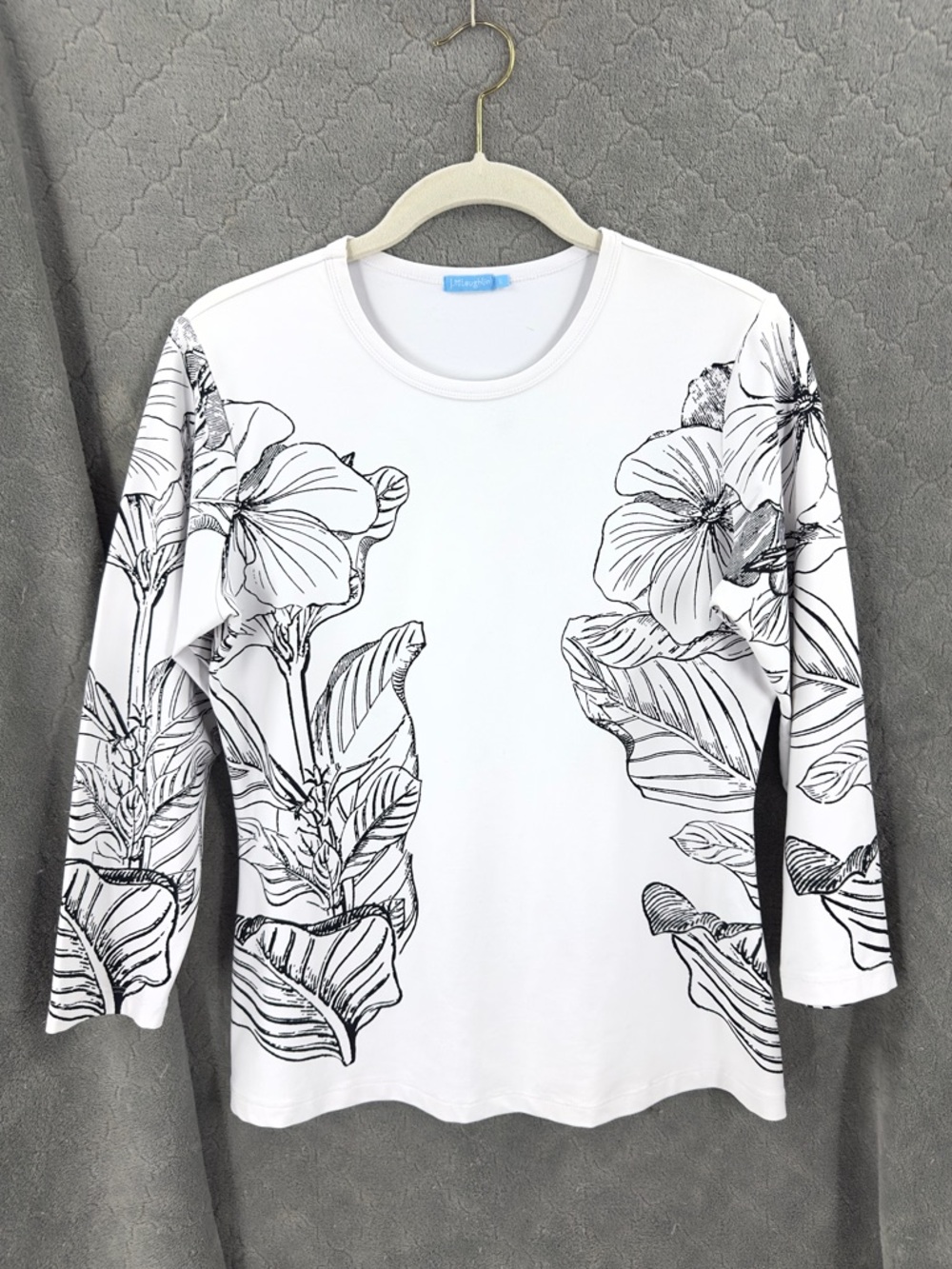 J McLaughlin Catalina Cloth Floral Top Womens Size Small Beach Stretch Tropical